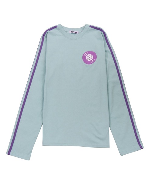 PUNYUS（プニュズ）の「サイドラインレコードロンＴ（Tシャツ/カットソー・レディース・ブラック/イエロー/サックスブルー・4/3/1/2）」の20枚目の写真