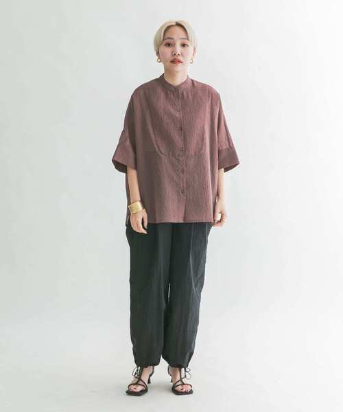 KBF（ケイビーエフ）の「ブザムストライプBIGシャツ（シャツ/ブラウス・レディース・ブルー系その他/グレー系その他/ブラウン系その他・ONE）」の19枚目の写真