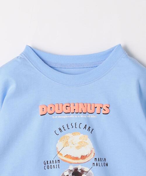 green label relaxing(グリーンレーベルリラクシング)の「【別注】<DUMBO Doughnuts and Coffee>TJ ドーナツ Tシャツ 110cm-130cm(Tシャツ/カットソー・キッズ・ライトグレー/ライトブルー/オフホワイト・110cm/120cm/130cm)」の5枚目の写真