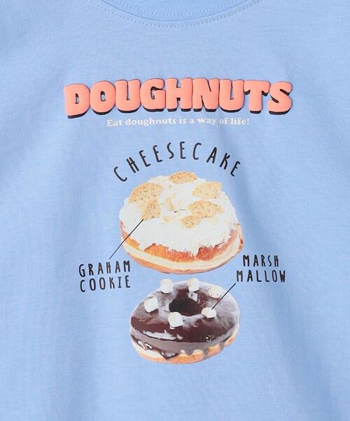 green label relaxing(グリーンレーベルリラクシング)の「【別注】<DUMBO Doughnuts and Coffee>TJ ドーナツ Tシャツ 110cm-130cm(Tシャツ/カットソー・キッズ・ライトグレー/ライトブルー/オフホワイト・110cm/120cm/130cm)」の8枚目の写真