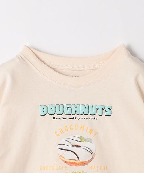 green label relaxing(グリーンレーベルリラクシング)の「【別注】<DUMBO Doughnuts and Coffee>TJ ドーナツ Tシャツ 110cm-130cm(Tシャツ/カットソー・キッズ・ライトグレー/ライトブルー/オフホワイト・110cm/120cm/130cm)」の12枚目の写真