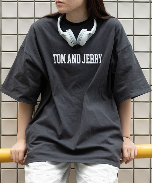 Tom&Jerry(トムアンドジェリー)の「【40I】〔Tom & Jerry/トム & ジェリー〕フロント/バックプリント ビックシルエットTシャツ(Tシャツ/カットソー・メンズ・ホワイト/チャコールグレー/ベージュ/ネイビー/グリーン/ホワイト系その他/グレー系その他/ベージュ系その他/グリーン系その他/ホワイト系その他2/ホワイト系その他3/グレー系その他2/グレー系その他3/ベージュ系その他2/ベージュ系その他3/ネイビー系1・X-LARGE/LARGE/MEDIUM)」の6枚目の写真