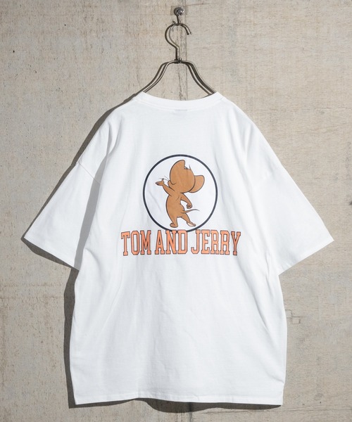 Tom&Jerry(トムアンドジェリー)の「【40I】〔Tom & Jerry/トム & ジェリー〕フロント/バックプリント ビックシルエットTシャツ(Tシャツ/カットソー・メンズ・ホワイト/チャコールグレー/ベージュ/ネイビー/グリーン/ホワイト系その他/グレー系その他/ベージュ系その他/グリーン系その他/ホワイト系その他2/ホワイト系その他3/グレー系その他2/グレー系その他3/ベージュ系その他2/ベージュ系その他3/ネイビー系1・X-LARGE/LARGE/MEDIUM)」の18枚目の写真