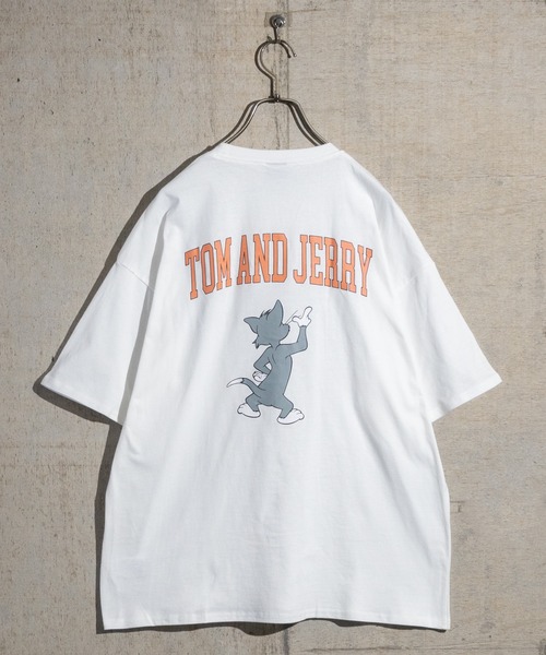 Tom&Jerry(トムアンドジェリー)の「【40I】〔Tom & Jerry/トム & ジェリー〕フロント/バックプリント ビックシルエットTシャツ(Tシャツ/カットソー・メンズ・ホワイト/チャコールグレー/ベージュ/ネイビー/グリーン/ホワイト系その他/グレー系その他/ベージュ系その他/グリーン系その他/ホワイト系その他2/ホワイト系その他3/グレー系その他2/グレー系その他3/ベージュ系その他2/ベージュ系その他3/ネイビー系1・X-LARGE/LARGE/MEDIUM)」の20枚目の写真