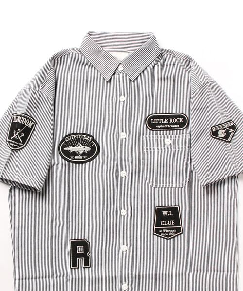 CORISCO(コリスコ)の「ヒッコリーワッペン半袖シャツ(M1)(シャツ/ブラウス・メンズ・その他1/その他2・LARGE/X-LARGE/MEDIUM)」の3枚目の写真