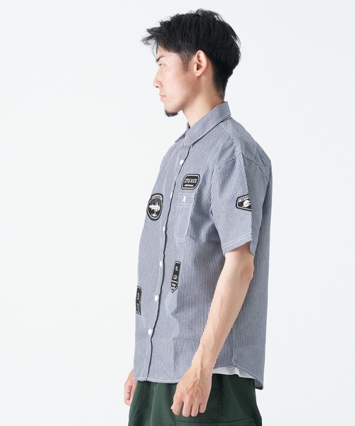 CORISCO(コリスコ)の「ヒッコリーワッペン半袖シャツ(M1)(シャツ/ブラウス・メンズ・その他1/その他2・LARGE/X-LARGE/MEDIUM)」の11枚目の写真