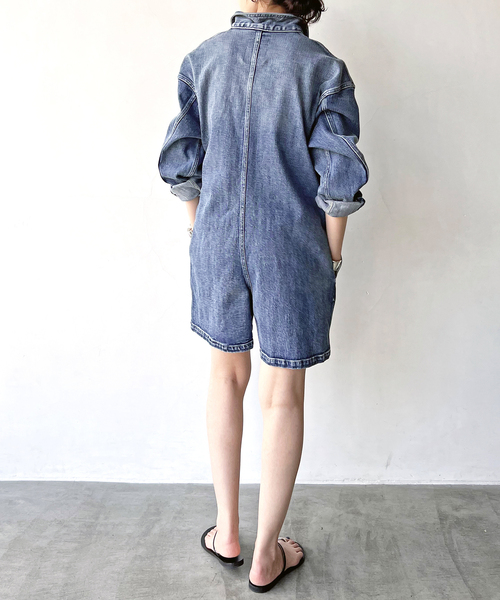 新品❤️スピックアンドスパン　5 1/2 ARMY DENIM JUMPSUIT セール】5 1/2 ARMY DENIM JUMPSUIT（つなぎ/オールインワン