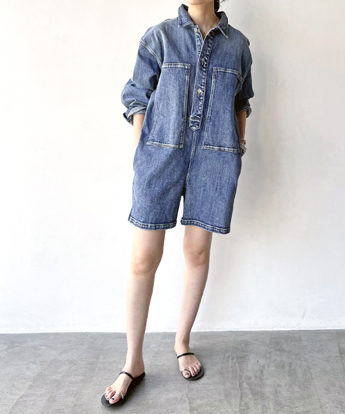 セール】5 1/2 ARMY DENIM JUMPSUIT（つなぎ/オールインワン）｜Spick 