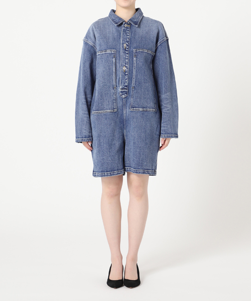 新品❤️スピックアンドスパン　5 1/2 ARMY DENIM JUMPSUIT セール】5 1/2 ARMY DENIM JUMPSUIT（つなぎ/オールインワン