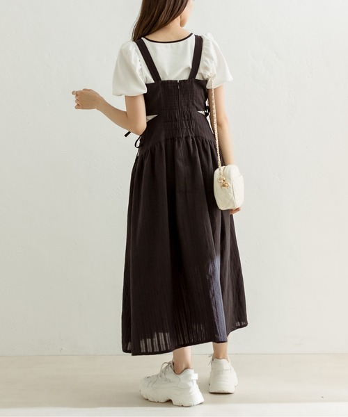 OLIVE des OLIVE（オリーブデオリーブ）の「配色テレコインナー　1031060310（Tシャツ/カットソー・レディース・ブラック/ネイビー/オフホワイト・FREE）」の6枚目の写真