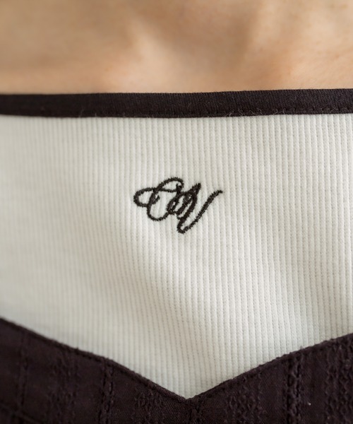 OLIVE des OLIVE（オリーブデオリーブ）の「配色テレコインナー　1031060310（Tシャツ/カットソー・レディース・ブラック/ネイビー/オフホワイト・FREE）」の12枚目の写真