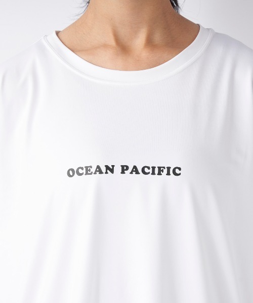 Ocean Pacific（オーシャンパシフィック）の「【OP:オーピー】レディースTシャツ&レギンス付き３点セット水着（水着・レディース・ホワイト/ブラック・MEDIUM/LARGE/X-LARGE）」の15枚目の写真