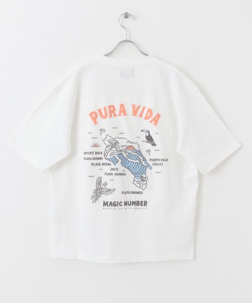 MAGIC NUMBER（マジック ナンバー）の「MAGIC NUMBER　PURAVIDA SHORT-SLEEVE T-SHIRTS（Tシャツ/カットソー・メンズ・ホワイト/ブラック・MEDIUM/LARGE）」の2枚目の写真