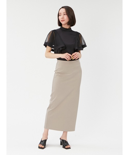 FRAY I.D（フレイアイディー）の「ストレッチポンチタイトスカート（スカート・レディース・ベージュ/ブラック/オフホワイト・0/1）」の13枚目の写真