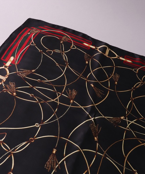 BAYBLO（ベイブロ）の「(BB)【ユニセックス】【リング付き】アソート柄 プリント スカーフ（バンダナ/スカーフ・メンズ・ブルー系その他2/ブルー系その他3/ブルー系その他4/レッド系その他4/レッド系その他2/ブラック系その他/グリーン系その他2/イエロー系その他3/ホワイト系その他/ベージュ系その他5/ブルー系その他5/ベージュ系その他6/ブラック系その他6/ブラック系1/グリーン系1/スカイブルー系1/スカイブルー系2/ネイビー系1・ONE SIZE）」の21枚目の写真