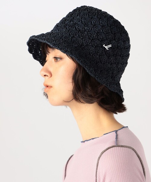 MUHLBAUER（ミュールバウアー）の「Muhlbauer ペーパーハット（ハット・レディース・ベージュ/ネイビー・FREE）」の8枚目の写真