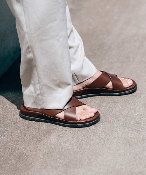 UGG レザーサンダル Wainscott Slide