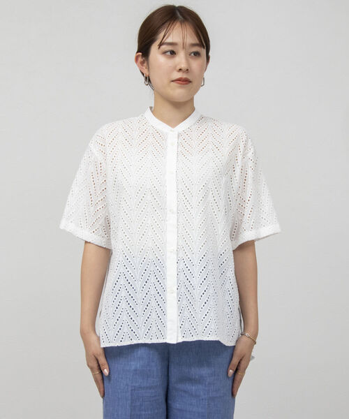 NOLLEY'S（ノーリーズ）の「コットンレースブラウス（シャツ