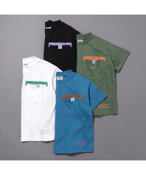 BREEZE（ブリーズ）の「デザインポケットTシャツ（Tシャツ/カットソー・キッズ・ブルー/オフホワイト/カーキ/ブラック・90/100/110/120/130/140/150）」の11枚目の写真