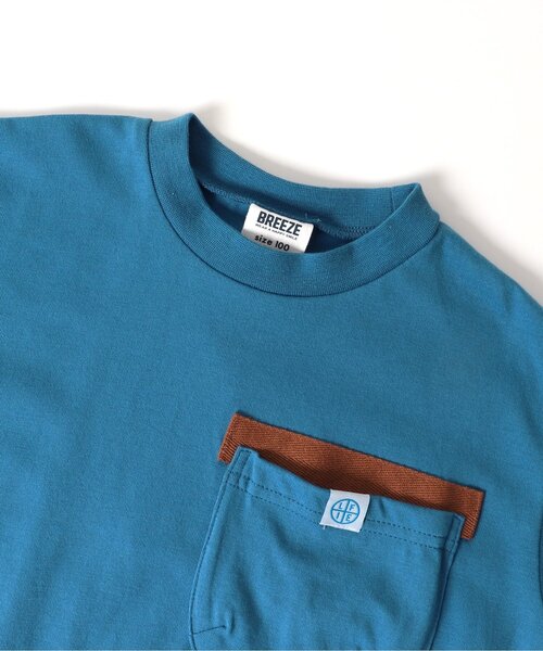 BREEZE（ブリーズ）の「デザインポケットTシャツ（Tシャツ/カットソー・キッズ・ブルー/オフホワイト/カーキ/ブラック・90/100/110/120/130/140/150）」の20枚目の写真