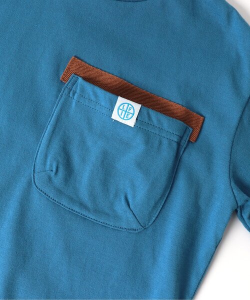 BREEZE（ブリーズ）の「デザインポケットTシャツ（Tシャツ/カットソー・キッズ・ブルー/オフホワイト/カーキ/ブラック・90/100/110/120/130/140/150）」の21枚目の写真