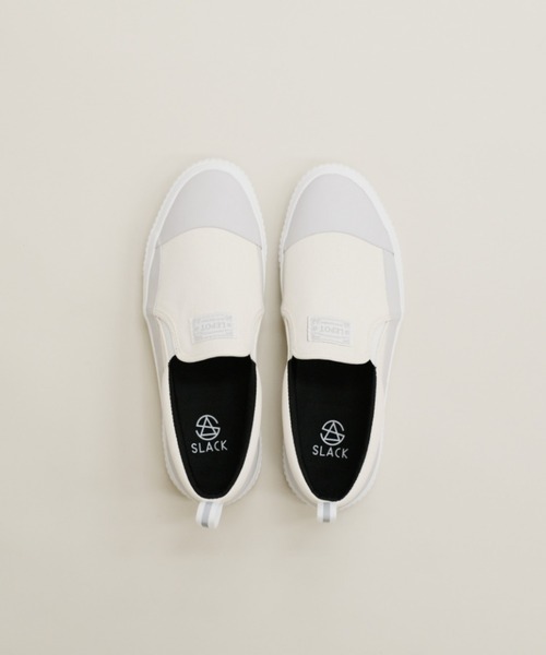 And A(アンドエー)の「SLACK スラック / LEPOT レポット レインシューズスリッポン ノータッチシューズ / SL2408(スリッポン・メンズ・ホワイト×グレー/ブラック×ブラック/ピンク・24cm/28cm/25.5cm/26.5cm/23cm/24.5cm/27cm/26cm/23.5cm/25cm/27.5cm)」の12枚目の写真