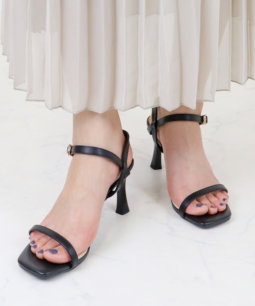 LibertyDoll(リバティードール)の「Liberty doll / 7.5cmヒール アンクルストラップサンダル (4170)(サンダル・レディース・ブルー/ブラック/アイボリー/グレイッシュベージュ/シルバー・S/M/L/LL)」の11枚目の写真