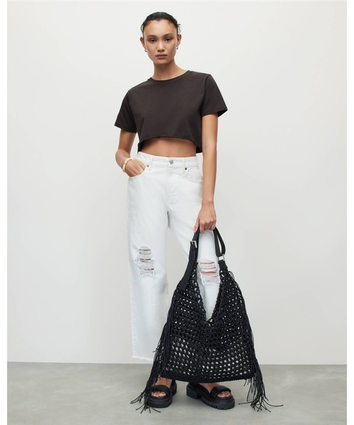 ALLSAINTS(オールセインツ)の「SOPH CROPPED T-SHIRT | SOPH クロップド Tシャツ(Tシャツ/カットソー・レディース・ブラック・S/XS/M/L)」の2枚目の写真