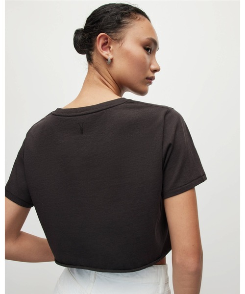 ALLSAINTS(オールセインツ)の「SOPH CROPPED T-SHIRT | SOPH クロップド Tシャツ(Tシャツ/カットソー・レディース・ブラック・S/XS/M/L)」の3枚目の写真