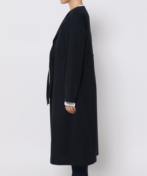 saloon（サルーン）の「SALOON(サルーン)/ドロストノーカラーコート（ノーカラーコート・レディース・ベージュ/アイボリー・FREE）」の17枚目の写真