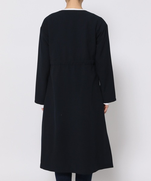 saloon（サルーン）の「SALOON(サルーン)/ドロストノーカラーコート（ノーカラーコート・レディース・ベージュ/アイボリー・FREE）」の18枚目の写真