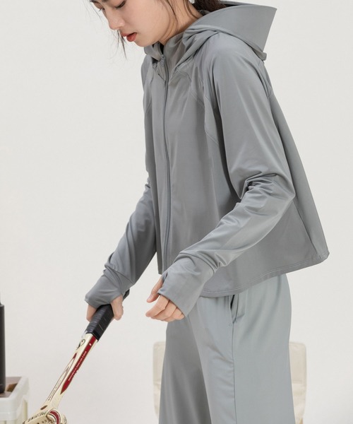 セール】吸水速乾 ストレッチ UVカット率99％以上 キャップ付き