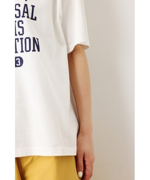 RODEO CROWNS WIDE BOWL（ロデオクラウンズワイドボウル）の「カレッジアソートリンガーTシャツ（Tシャツ/カットソー・レディース・オフホワイト/ライトブルー/ライトカーキ/ネイビー・FREE）」の13枚目の写真