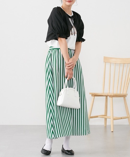 Le temps riche(ルタンリッシュ)の「リネンタッチボレロブラウス <Le temps riche>(シャツ/ブラウス・レディース・ブラック/モカ・L/LL/M)」の19枚目の写真