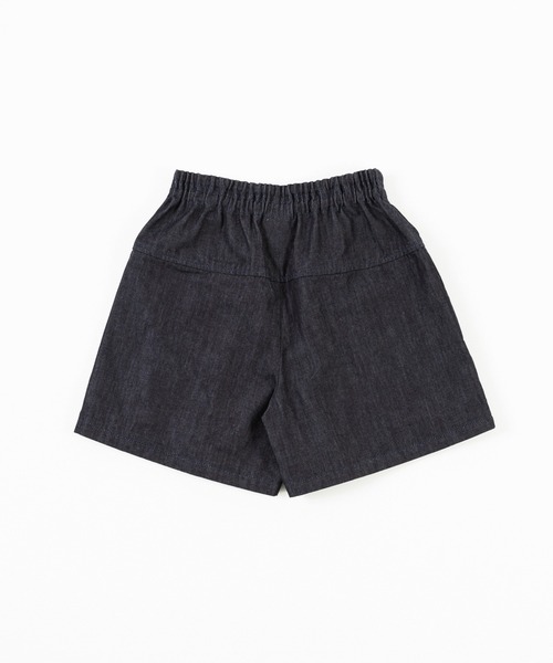 trois lapins kp（トロワラパンケーピー）の「デニムキュロット(120~160cm)（デニムパンツ・キッズ・ダークネイビー・130cm/150cm/160cm/120cm/140cm）」の2枚目の写真
