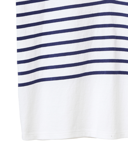 CLANE(クラネ)の「【CLANE/クラネ】WIDE HENLEY N/S BORDER TOPS:トップス(Tシャツ/カットソー・レディース・ホワイト/ベージュ/ネイビー・SMALL)」の15枚目の写真