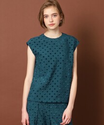 DRESSTERIOR（ドレステリア）の「◆【セットアップ可】ドットジャカードシェルトップ（シャツ/ブラウス・レディース）」