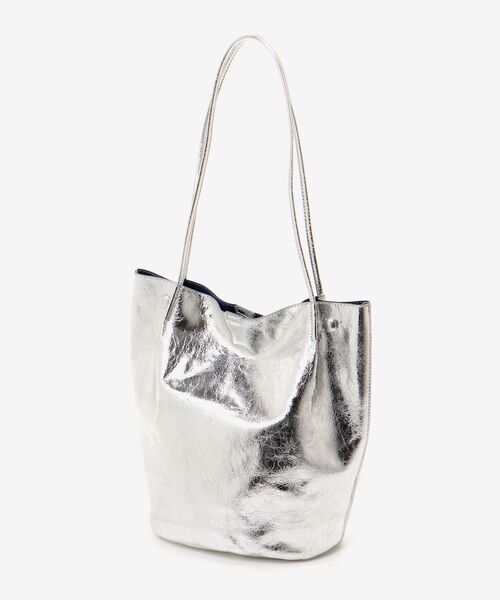le.coeur blanc（ルクールブラン）の「メタリックトート（トートバッグ・レディース・シルバー/ゴールド/ブラック・FREE）」の3枚目の写真