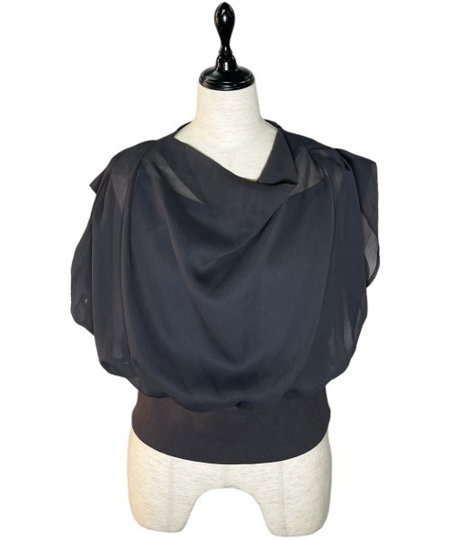 12Twelve Agenda（トゥエルブ　アジェンダ）の「ドレープネックインナー付プルオーバー（Tシャツ/カットソー・レディース・アイボリー/チャコールグレー/ベージュ/ネイビー/オフホワイト/ブルー・M）」の14枚目の写真