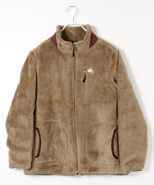 LOGOS park（ロゴスパーク）の「【LOGOS Park/ロゴス】  裏地付きシャギーボアジャケット（ダウンジャケット/コート・レディース・ワインレッド/ベージュ/モカ/スミクロ・M/L）」の3枚目の写真