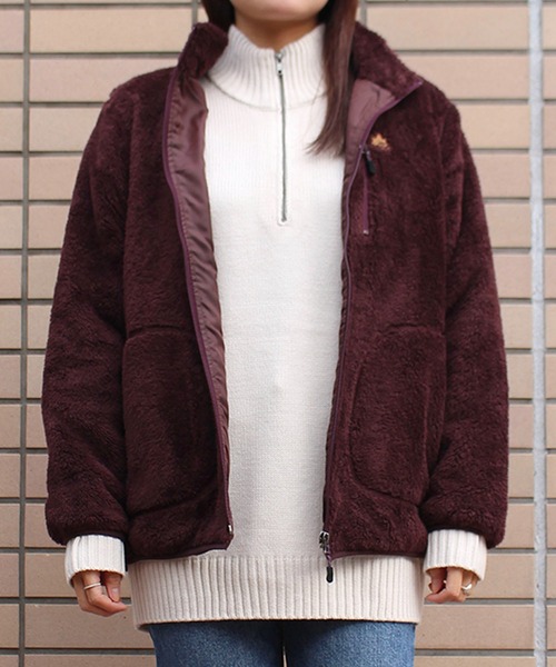 LOGOS park（ロゴスパーク）の「【LOGOS Park/ロゴス】  裏地付きシャギーボアジャケット（ダウンジャケット/コート・レディース・ワインレッド/ベージュ/モカ/スミクロ・M/L）」の20枚目の写真