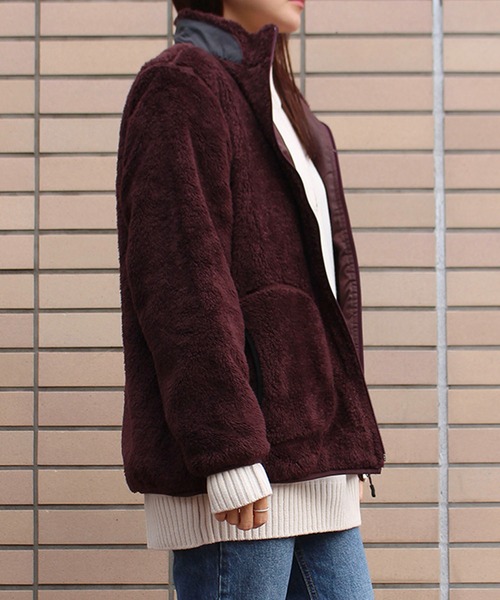 LOGOS park（ロゴスパーク）の「【LOGOS Park/ロゴス】  裏地付きシャギーボアジャケット（ダウンジャケット/コート・レディース・ワインレッド/ベージュ/モカ/スミクロ・M/L）」の21枚目の写真