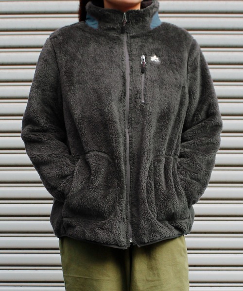 LOGOS park（ロゴスパーク）の「【LOGOS Park/ロゴス】  裏地付きシャギーボアジャケット（ダウンジャケット/コート・レディース・ワインレッド/ベージュ/モカ/スミクロ・M/L）」の8枚目の写真