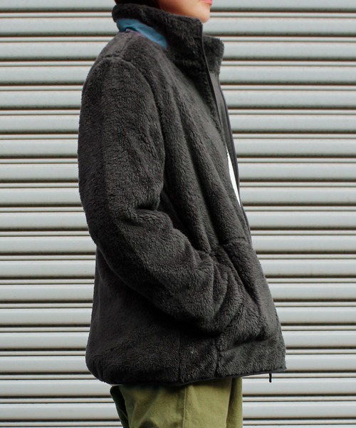 LOGOS park（ロゴスパーク）の「【LOGOS Park/ロゴス】  裏地付きシャギーボアジャケット（ダウンジャケット/コート・レディース・ワインレッド/ベージュ/モカ/スミクロ・M/L）」の9枚目の写真