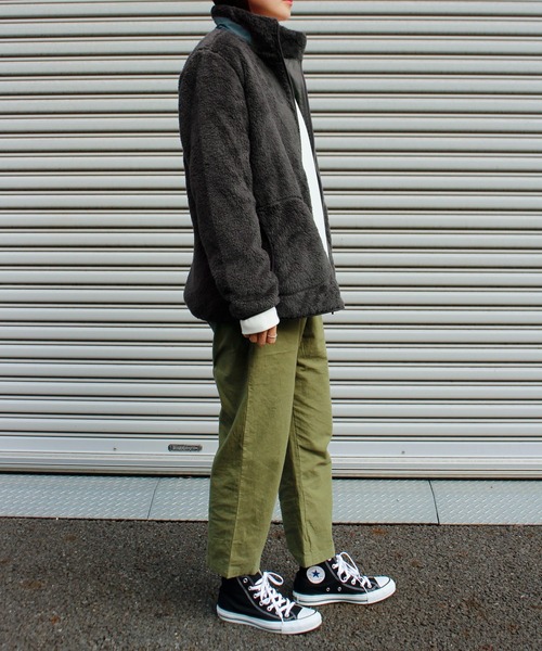 LOGOS park（ロゴスパーク）の「【LOGOS Park/ロゴス】  裏地付きシャギーボアジャケット（ダウンジャケット/コート・レディース・ワインレッド/ベージュ/モカ/スミクロ・M/L）」の12枚目の写真