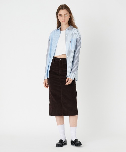 Levi's（リーバイス）の「Levi's/リーバイス サイドスリットスカート ブラウン MOLE（スカート・レディース・ナチュラル・25inch/24inch/26inch/28inch/23inch/27inch）」の6枚目の写真