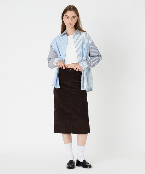 Levi's（リーバイス）の「Levi's/リーバイス サイドスリットスカート ブラウン MOLE（スカート・レディース・ナチュラル・25inch/24inch/26inch/28inch/23inch/27inch）」の7枚目の写真