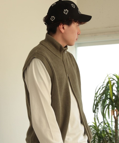 SENSE OF PLACE by URBAN RESEARCH(センスオブプレイスバイアーバンリサーチ)の「『ユニセックス』フラワーシシュウツイルキャップ(キャップ・メンズ・ブラック/ネイビー・ONE)」の5枚目の写真