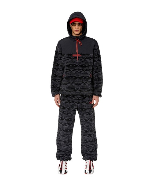 DIESEL　パーカー　内ボア　ブラック　M 0000251193000.jpg