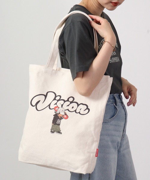 VISION STREET WEAR(ヴィジョンストリートウェア)の「VISION キャンバストートバッグ(トートバッグ・レディース・A/D/B/C・FREE)」の1枚目の写真